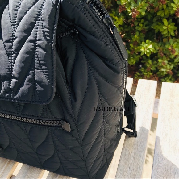 KATE SPADE Ellie Large Flap Quilted Backpack Black - Picture 2 of 8